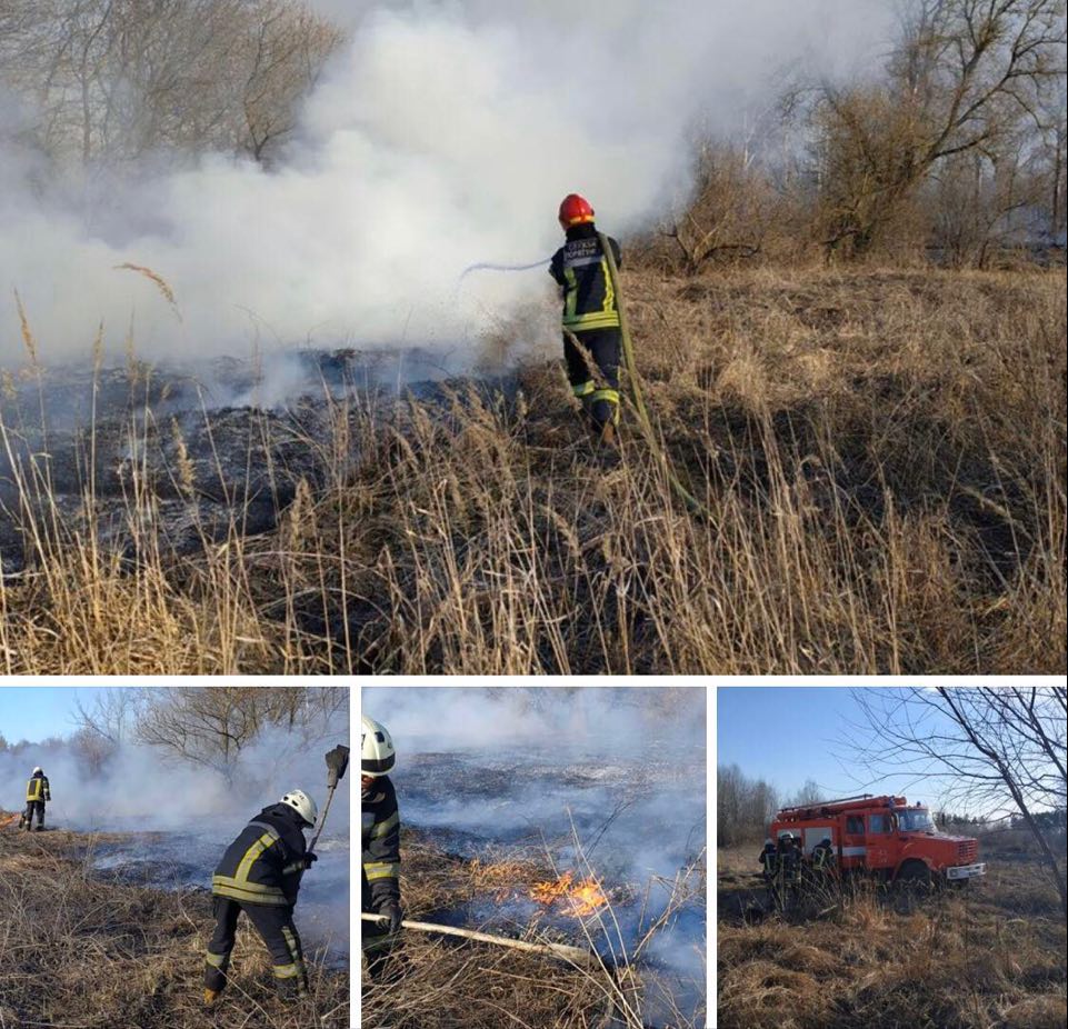 Протягом минулої доби столичні вогнеборці 11 разів ліквідовували пожежі на відкритій місцевості