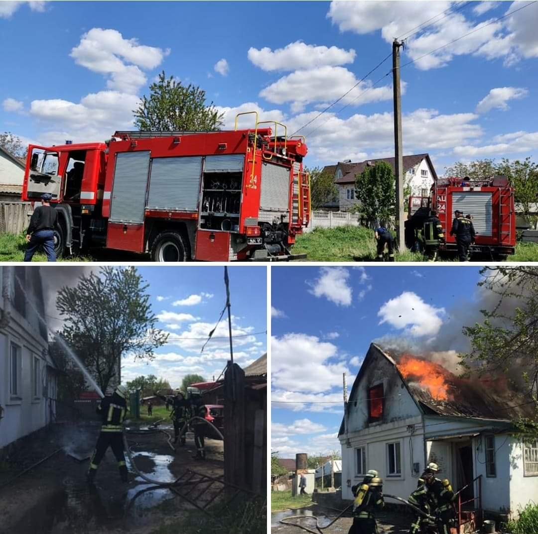 У Києві на вулиці Гоголя під час пожежі у  приватному будинку загинув чоловік