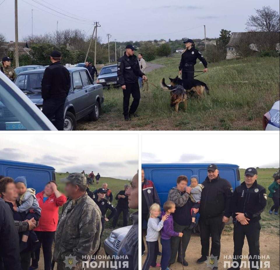 На Миколаївщині поліцейські відшукали та повернули додому трирічного хлопчика, який відійшов від дому на чотири кілометри