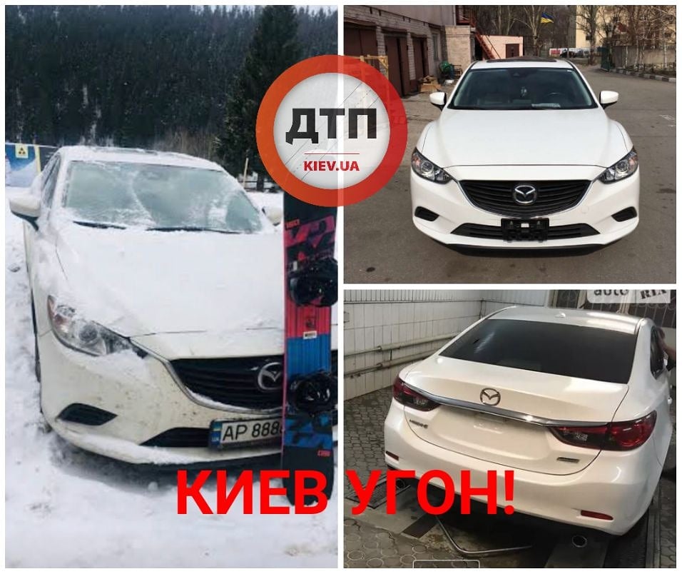 В Киеве на Оболони угнали автомобиль Mazda 6